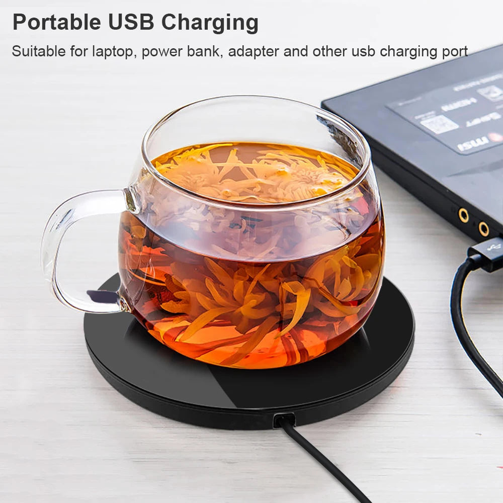 Heated Coaster - Black - USB