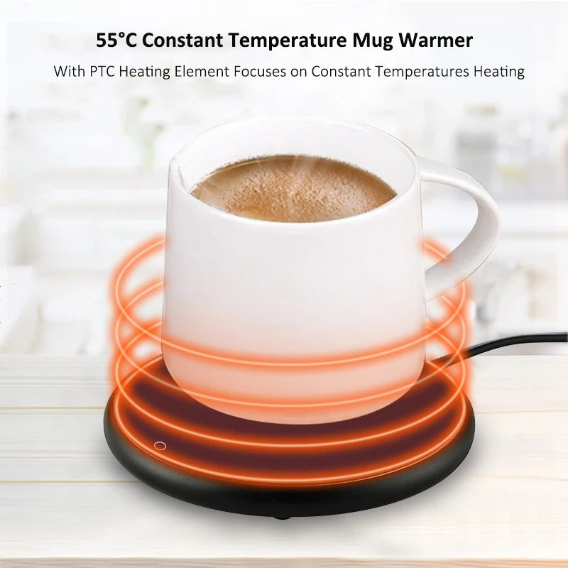 Heated Coaster - Black - USB